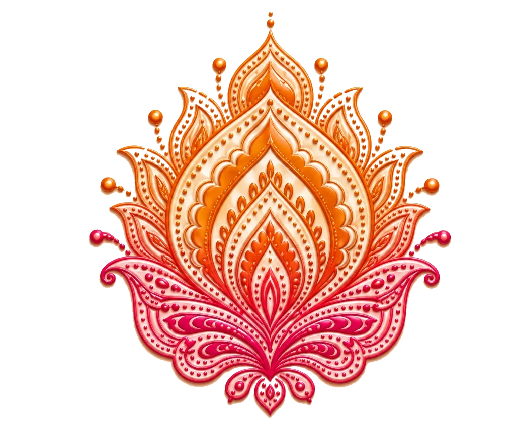 Logo de Martine Laguerre, Gestalt-thérapeute à Vernioz : un lotus orange et magenta